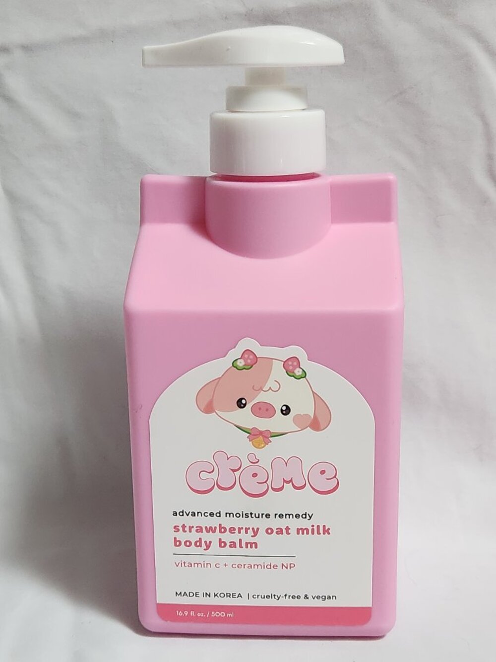 THE CREME SHOP Advanced Moisture Remedy Strawberry Oat Milk Body Balm Lotion NEW